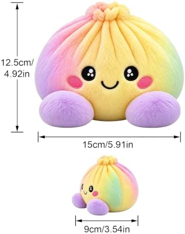 Giant Dumpling Pillow Cute Plush Stuffed Steamed Bun Pillow Home Decor
