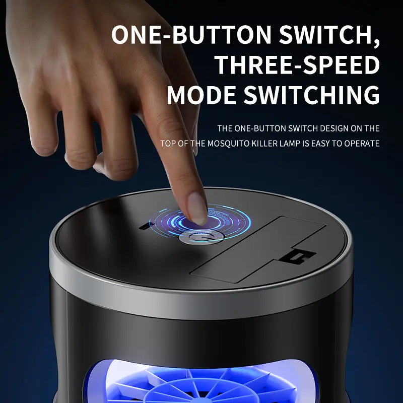 🦟✨ Indoor Insect Trap with UV Light & Powerful Suction | Non-Zapper Bug Catcher for Mosquitoes, Fruit Flies, Gnats & Moths | USB Rechargeable (Includes 18650 Lithium Battery)