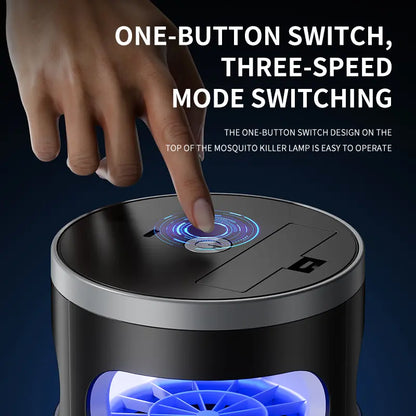 🦟✨ Indoor Insect Trap with UV Light & Powerful Suction | Non-Zapper Bug Catcher for Mosquitoes, Fruit Flies, Gnats & Moths | USB Rechargeable (Includes 18650 Lithium Battery)