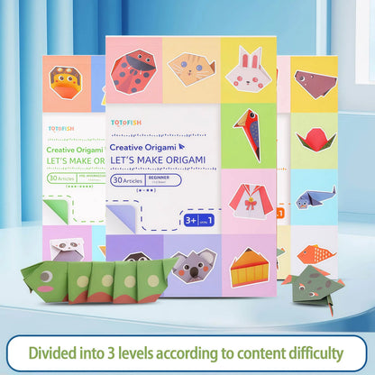 🧒🧠Fold & Creat 3-Level Kids’ Origami Activity Book Set