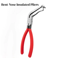 Bent-Nose Insulated Pliers