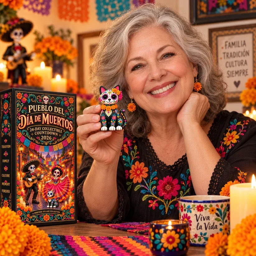 🎁 Limited-Time 42% OFF | Build Your Own Day of the Dead Village – 24-Day Collector Calendar