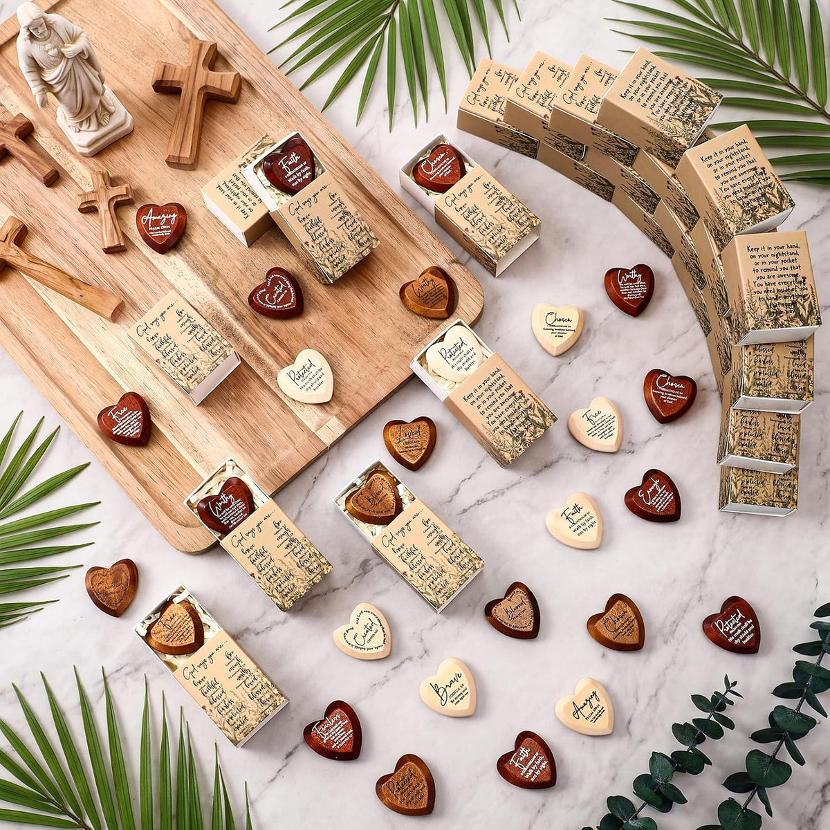 ✝️ Christian Pocket Hearts Gift Set – 12 Faith-Filled Keepsakes of Love & Encouragement 🎁