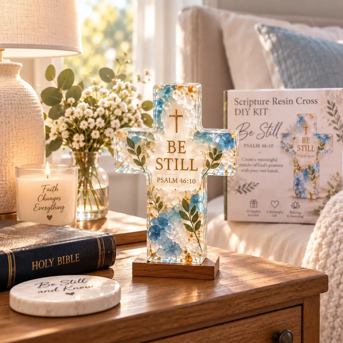 🔥 48% OFF Faith Craft Special | Scripture Resin Cross DIY Kit – Create, Pour & Keep