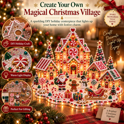 ✨ Christmas Craft Edition | DIY Light-Up Gem Village – Save 48%