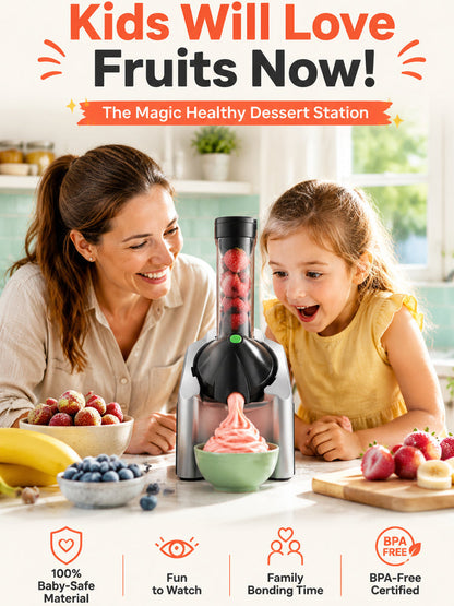 🍦Family Fruit Ice Cream Maker | 100% Natural Sugar-Free Desserts, BPA-Free & Safe For Children