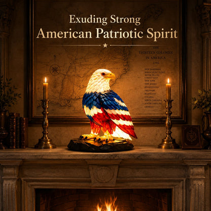 🎁 Last Day 50% OFF 🇺🇸 Patriotic Eagle LED Table Lamp – Proud American Home Decor 🦅Buy 2 Free Shipping
