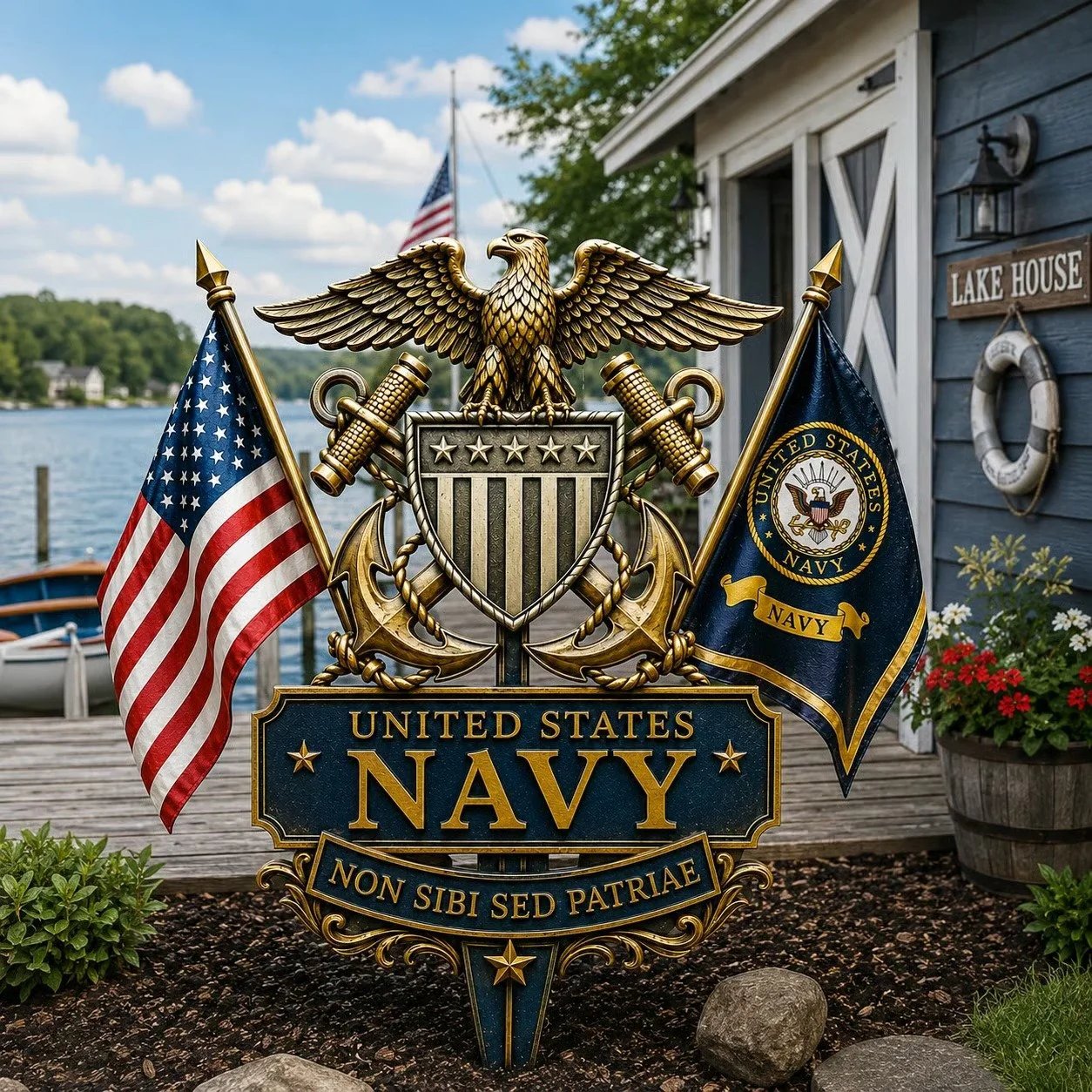 🏆Last Day Promo: 47% OFF 🎖️-US Marine Corps Semper Fidelis Tribute Garden Stake - ✈️Buy 2 Free Shipping Today!