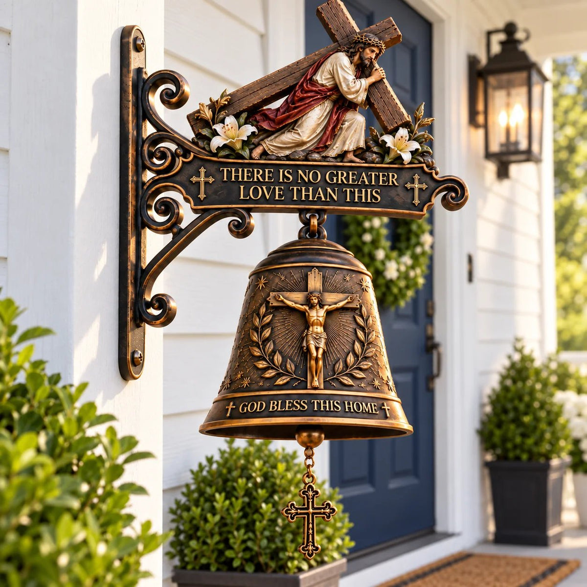 ✝️ Save 50% | “God Bless This Home” Christian Hanging Bell