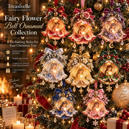 🧚‍♀️✨Enchanted Fairy Bell Christmas Ornament – Glowing Tree Décor