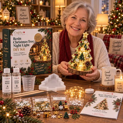 🎄 Holiday Craft Special | DIY Light-Up Resin Christmas Tree Kit – Save 39%