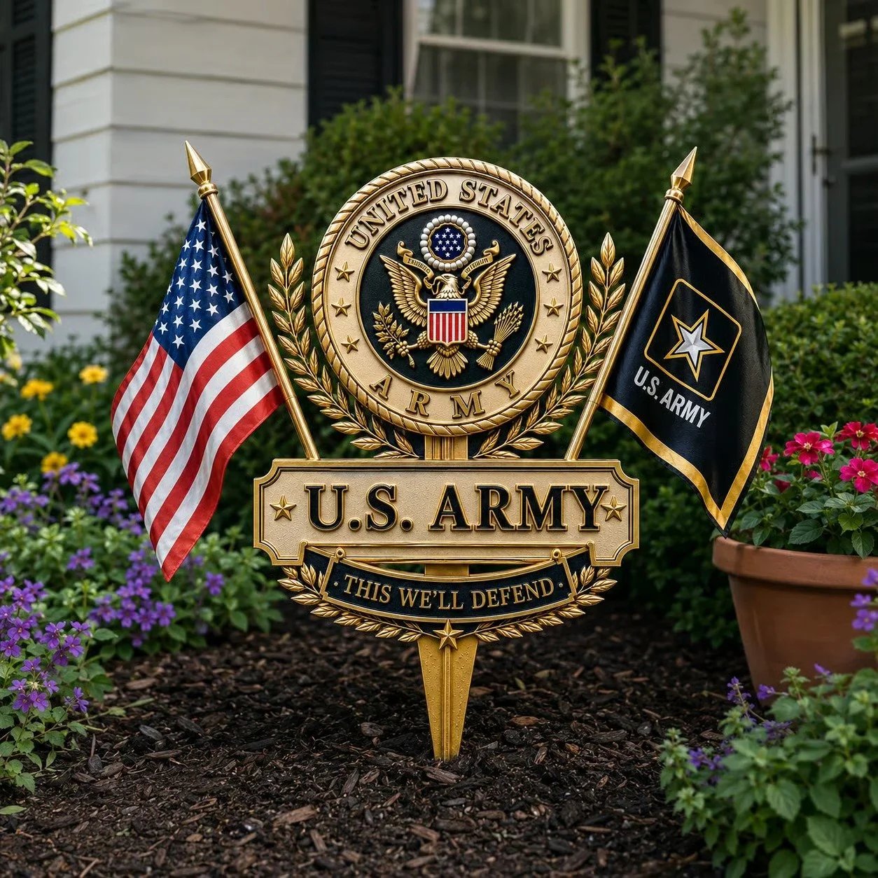 🏆Last Day Promo: 47% OFF 🎖️-US Marine Corps Semper Fidelis Tribute Garden Stake - ✈️Buy 2 Free Shipping Today!