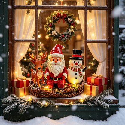 🎄 50% OFF | Santa, Snowman & Reindeer Christmas Wind Chime 🔔✨