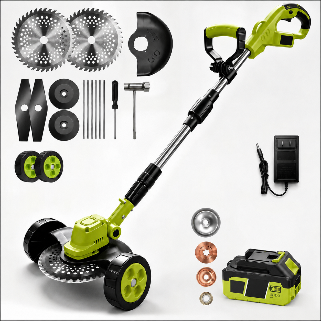 🔥 50% OFF – 3-in-1 Cordless Lawn Trimmer with 2×21V Batteries 🌿