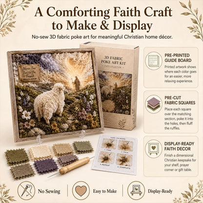🔥HOT SALE🔥 Last Day 49% OFF - ✝️3D Christian Fabric Poke Art Kit（📦Buy 2 Free Shipping）