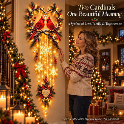 🐦🎄 Holiday Special | Always Together Cardinals™ Lighted Christmas Wall Decor – Save 50%