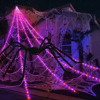 Purple & Orange Net + 1.5m Spider – 250 LEDs