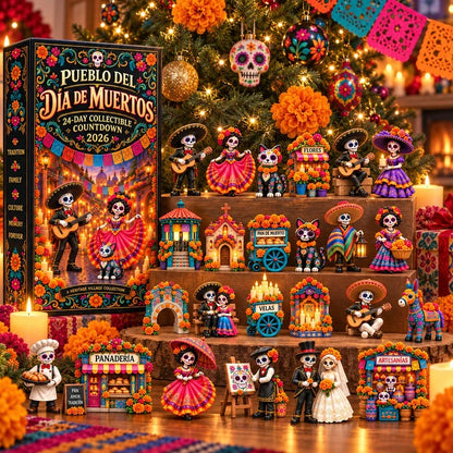 🎁 Limited-Time 42% OFF | Build Your Own Day of the Dead Village – 24-Day Collector Calendar