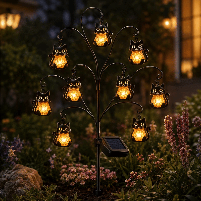 🔥 50% OFF – Halloween Solar Garden Stake Lights 🎃👻