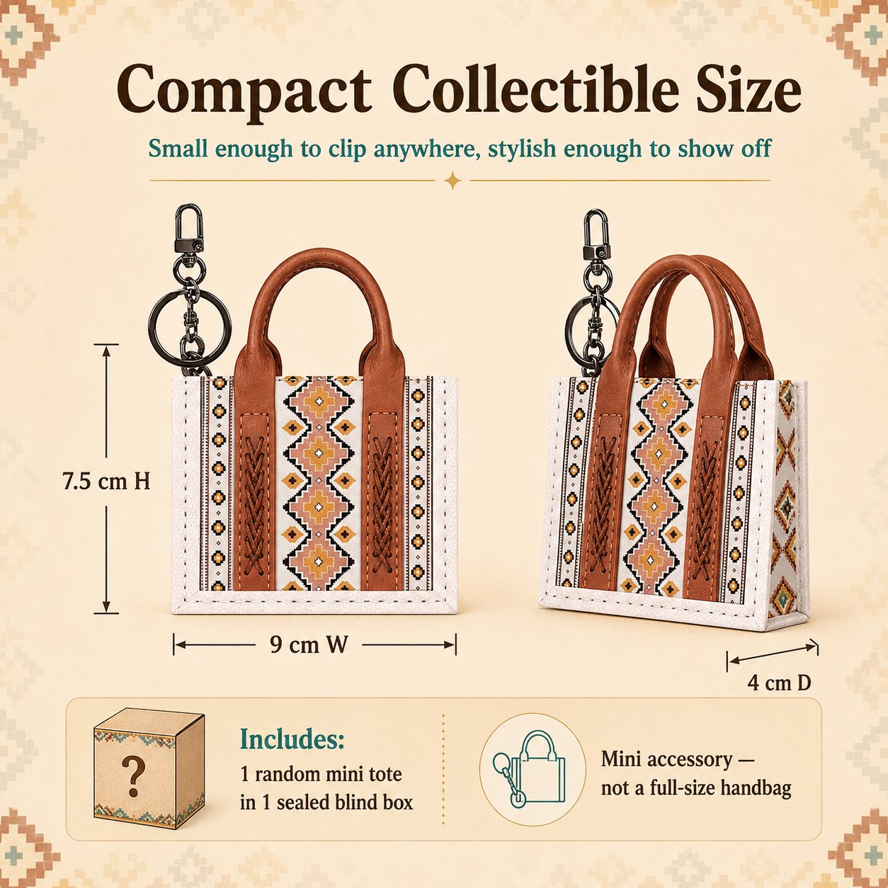 🤠Southwestern Mini Tote Blind Box – Unbox a Little Western Surprise