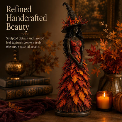 🎃 Enchanted Witch Figurine – Cozy Halloween & Fall Decor🍂✨
