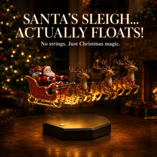 🔥 Limited-Time Offer! 49% OFF - Magical Floating Santa Sleigh with 4 Reindeer 🎅✨