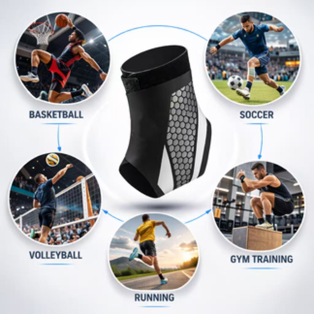 🔥 50% OFF – Adjustable Ankle Support Brace 🦶 | Comfortable Daily Protection