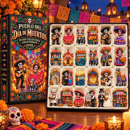 🎁 Limited-Time 42% OFF | Build Your Own Day of the Dead Village – 24-Day Collector Calendar