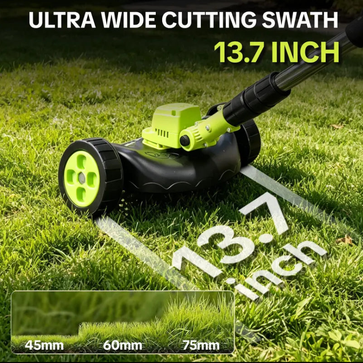 🔥 50% OFF – 3-in-1 Cordless Lawn Trimmer with 2×21V Batteries 🌿