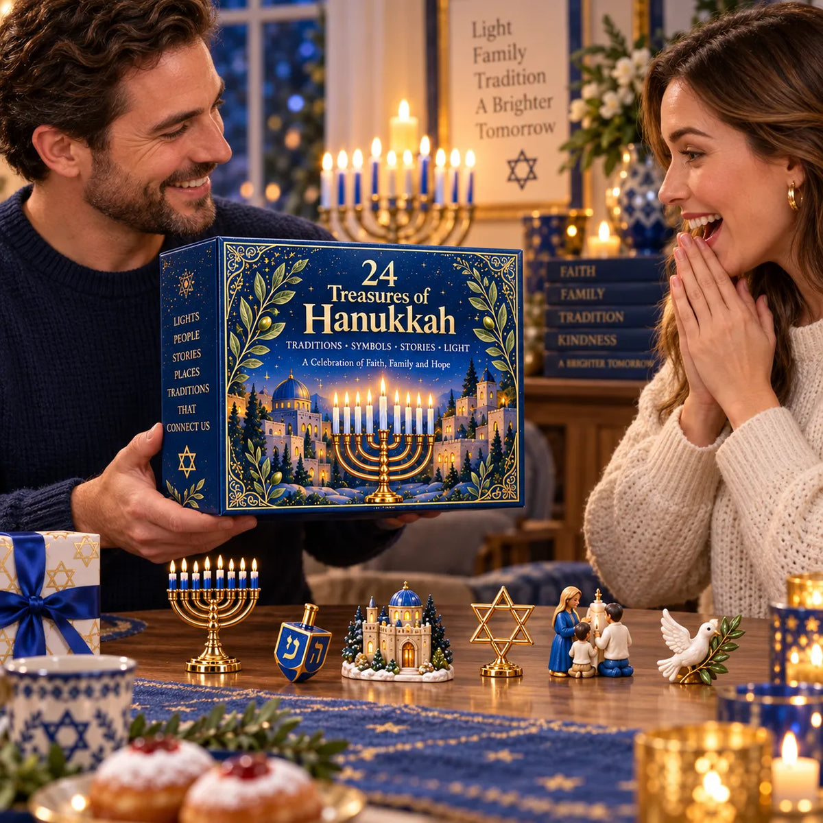 🕎 Limited Holiday Offer | 24 Treasures of Hanukkah – Open, Discover & Build a Meaningful Collection · Save 48%