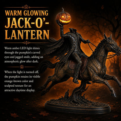🔥 Halloween Special – Headless Horseman Midnight Ride Statue 🎃🏇