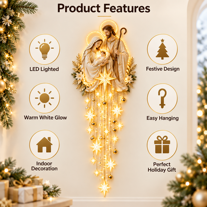 ✝️✨AuraNativity™ Cascading Lighted Wall Art – A Cascading Holiday Heirloom
