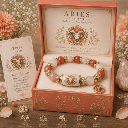 🎁 Holiday Gift Special | 12 Zodiac Natural Chalcedony Bracelet – Save 34%