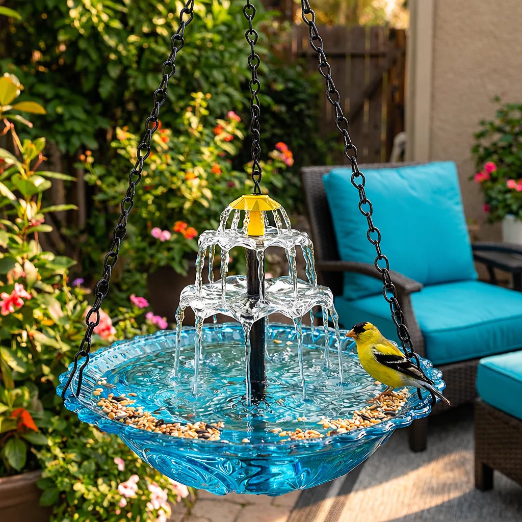 🔥 Last Day 49% OFF– Solar Cascade Bird Bath Fountain | Buy 2 Free Shipping 🎁