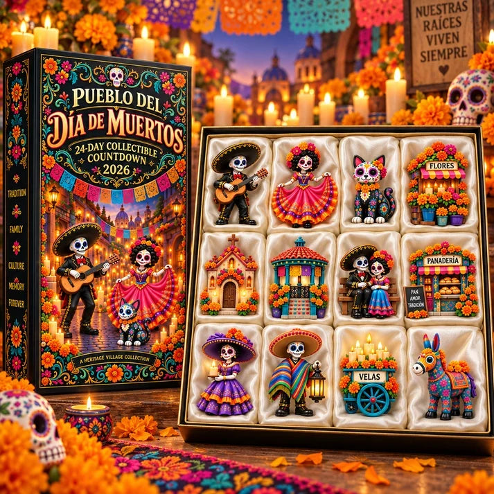 🎁 Limited-Time 42% OFF | Build Your Own Day of the Dead Village – 24-Day Collector Calendar