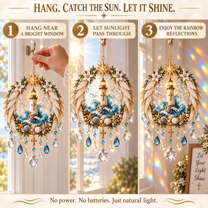 ✝️ Christian Crystal Suncatcher | 5 Faith-Inspired Window Designs with Cascading Rainbow Crystals ✨