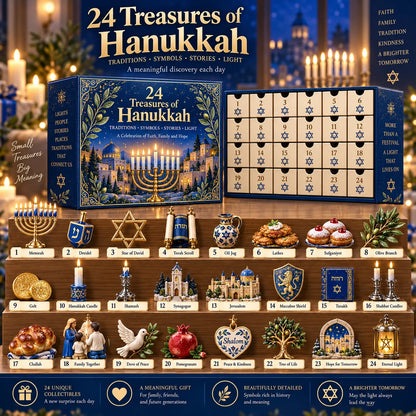 🕎 Limited Holiday Offer | 24 Treasures of Hanukkah – Open, Discover & Build a Meaningful Collection · Save 48%