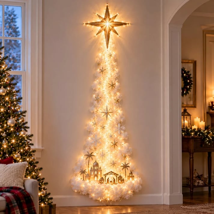 🔥 Limited-Time 49% OFF – Christmas Magic LED Train Wall Light with Santa Holiday Display 🎄