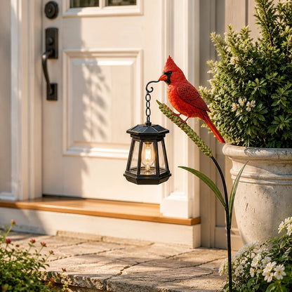 🔥🔥HOT SALE 50% OFF – Solar Cardinal Garden Light 🐦✨ | Lifelike Bird Decor That Glows at Night