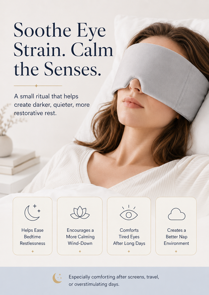 2.0 Pro Weighted Sleep Eye Mask – Gentle Pressure, Deeper Blackout Comfort