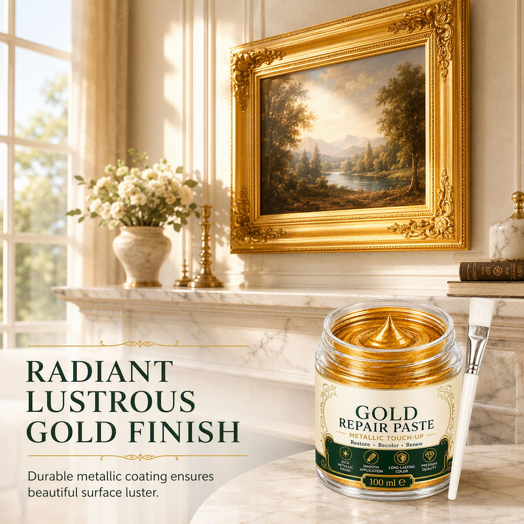 ✨ Gold Metallic Repair Paste – Bring Faded Home Decor Back to Life! 🖌️