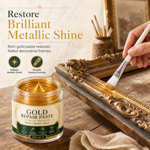✨ Gold Metallic Repair Paste – Bring Faded Home Decor Back to Life! 🖌️