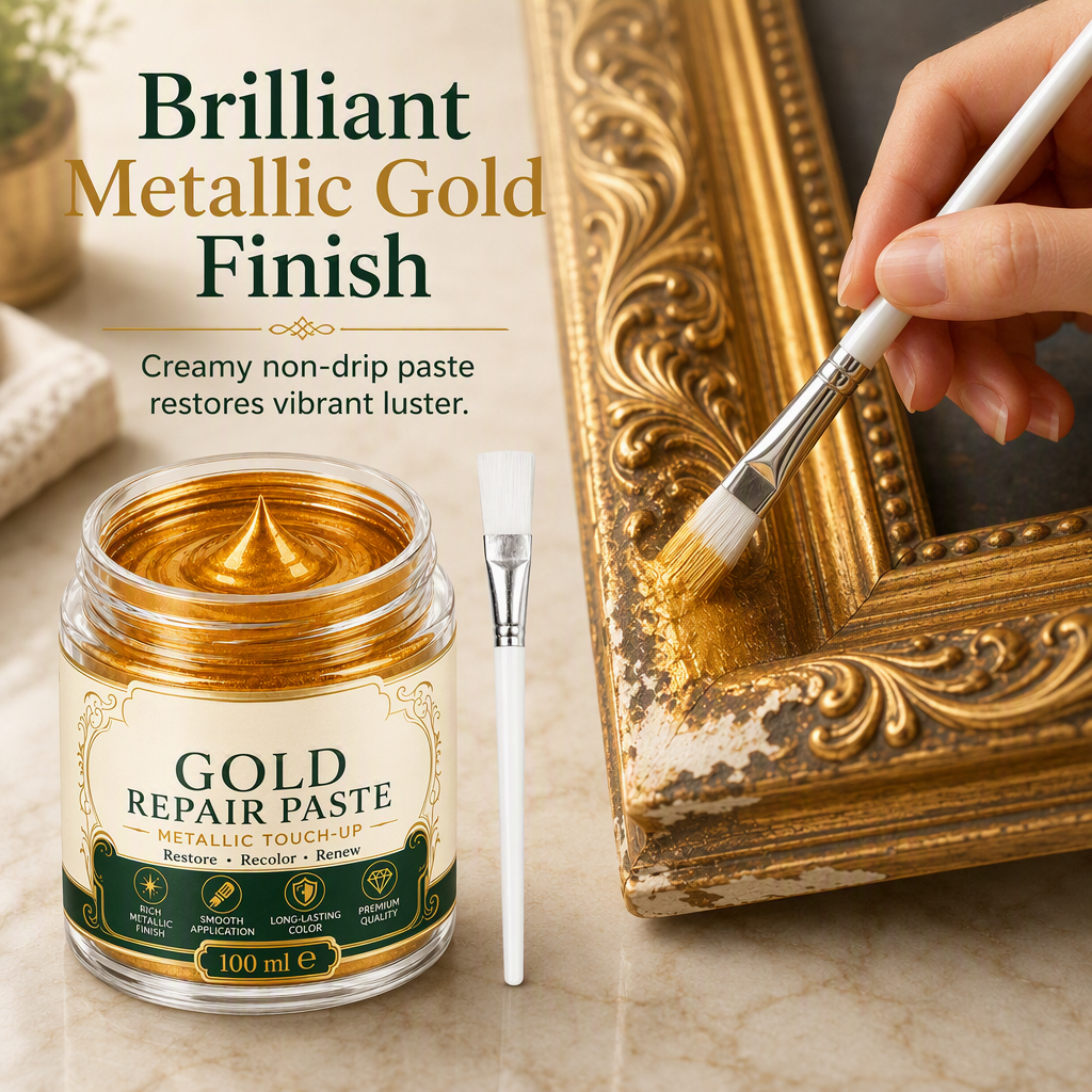 ✨ Gold Metallic Repair Paste – Bring Faded Home Decor Back to Life! 🖌️