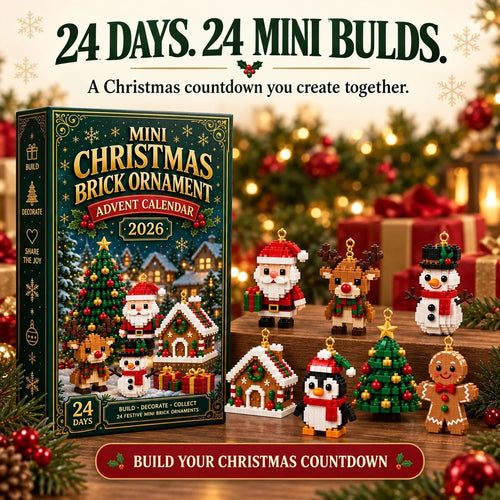 🔥 LAST DAY 49% OFF | 🎄 24-Day Christmas Advent Calendar – Build 24 Festive Ornaments 🎁