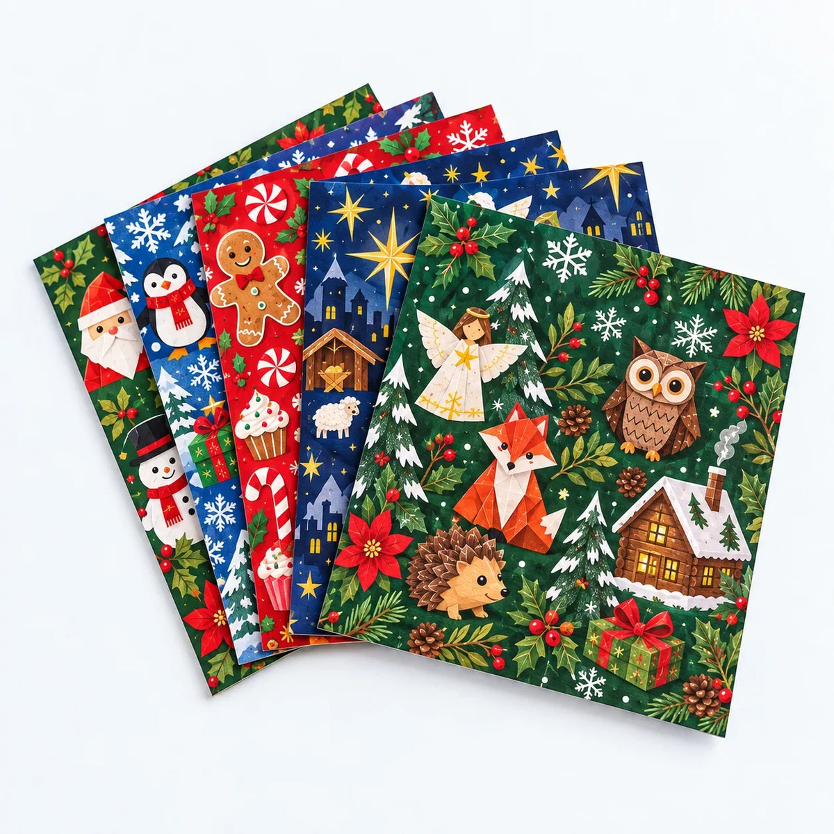 🎄✨ Rilassante e adatto ai principianti - Decorazioni natalizie 3D in carta fai-da-te 🎁 (💕 Guida passo-passo inclusa)