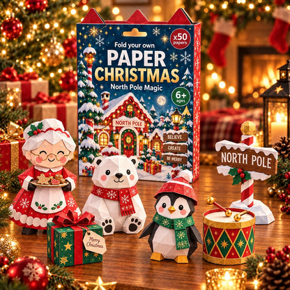 🎄✨ Rilassante e adatto ai principianti - Decorazioni natalizie 3D in carta fai-da-te 🎁 (💕 Guida passo-passo inclusa)