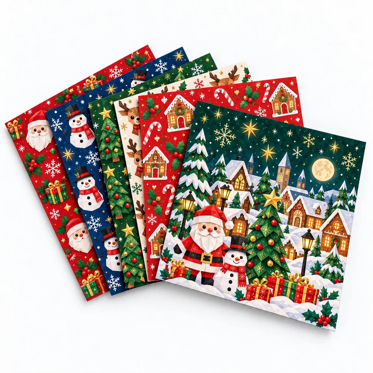 🎄✨ Rilassante e adatto ai principianti - Decorazioni natalizie 3D in carta fai-da-te 🎁 (💕 Guida passo-passo inclusa)