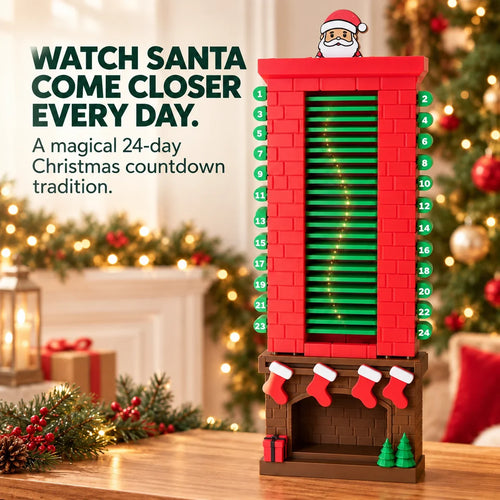 24-Day Santa Chimney Christmas Countdown Calendar