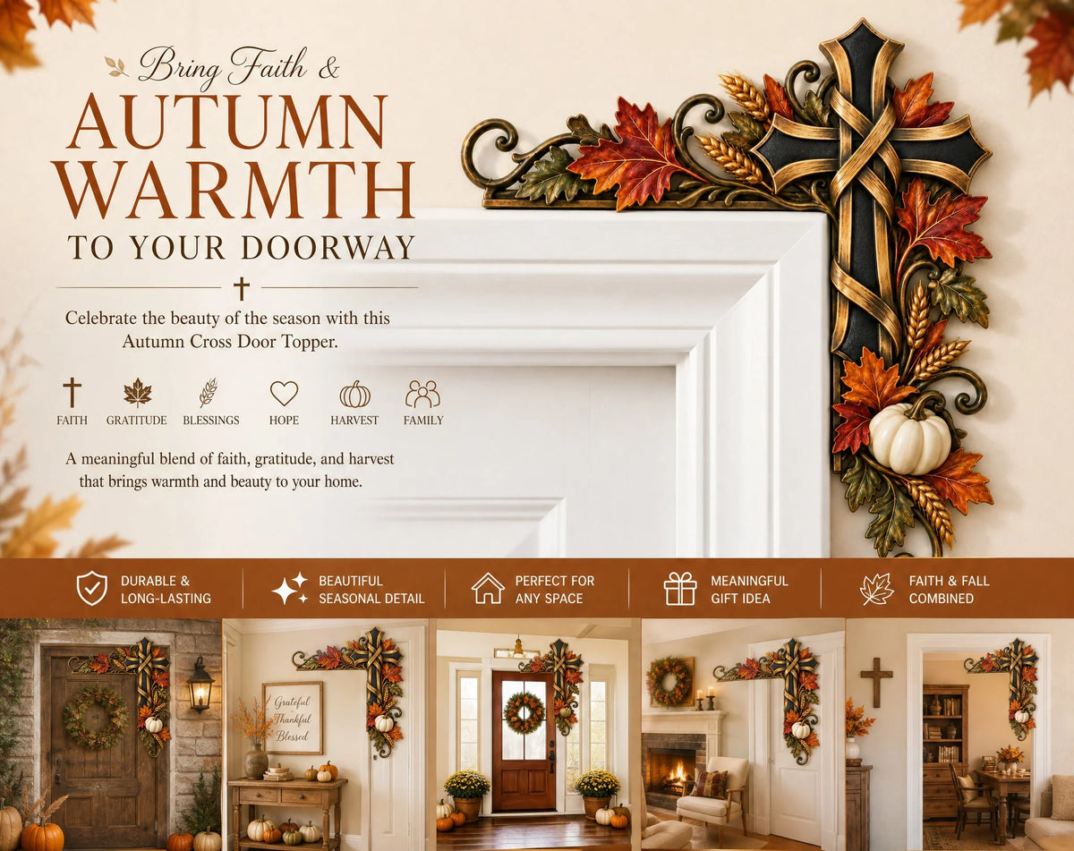 🍁Autumn Door Corner Topper – Harvest & Faith Home Decor