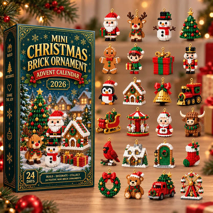 🔥 LAST DAY 49% OFF | 🎄 24-Day Christmas Advent Calendar – Build 24 Festive Ornaments 🎁